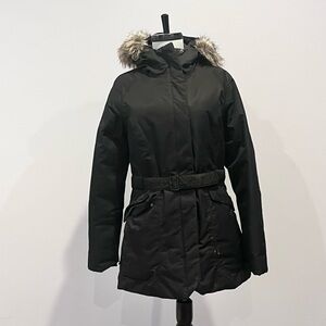 The North Face Women's Black Ski Jacket with Faux Fur Hood